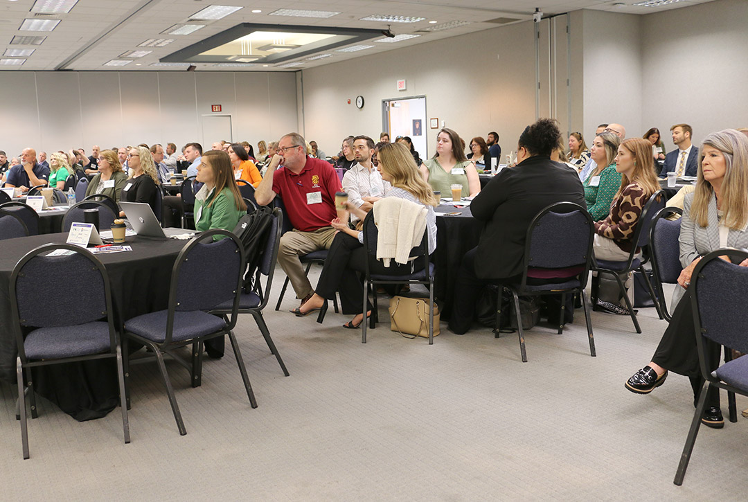 Participants settle in as the Workforce Summit begins.