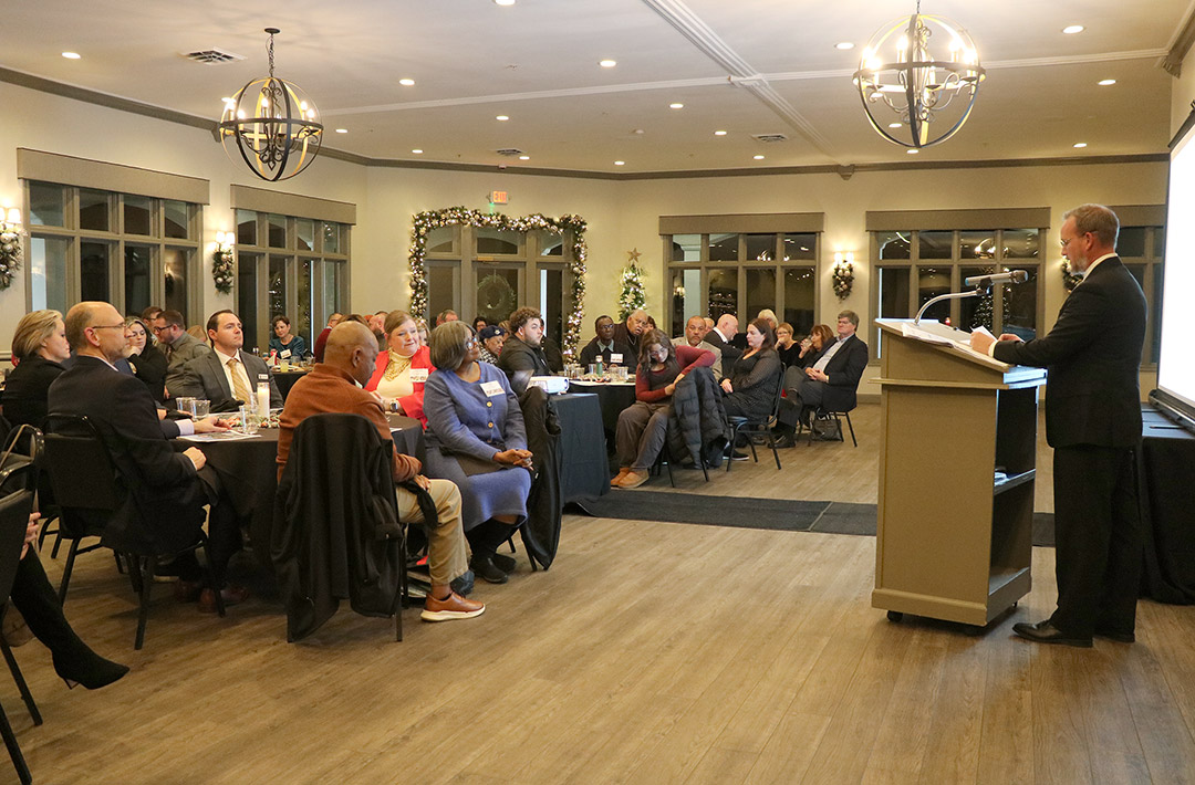 SIWDB Chair Terance Henry honors SIWDB members who have given many years of dedicated service to the board.